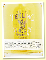 Teeling 28 yo (43.7%, OB for Seek The Ultimate and Rudder, cask #10704, rum cask, bottled 2020 Teeling 28 yo (43.7%, OB for Seek The Ultimate and Rudder, cask #10704, rum cask, bottled 2020