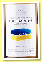 Tullibardine 13 yo 2006/2020 'Glory to Ukraine' (54.1%, SingleMalt.pl, 1st fill oloroso sherry hogshead) Tullibardine 13 yo 2006/2020 'Glory to Ukraine' (54.1%, SingleMalt.pl, 1st fill oloroso sherry hogshead)