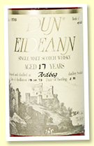 Ardbeg 17 yo 1973/1991 (55.4%, Dun Eideann, Donato Import, cask #3933, sherry, 450 bottles) Ardbeg 17 yo 1973/1991 (55.4%, Dun Eideann, Donato Import, cask #3933, sherry, 450 bottles)