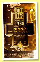 Balmenach 23 yo 1988/2011 (46%, Mo Or Collection, bourbon hogshead, cask #1150, 440 bottles) Balmenach 23 yo 1988/2011 (46%, Mo Or Collection, bourbon hogshead, cask #1150, 440 bottles)