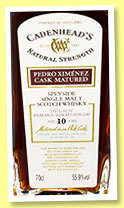 Balmenach-Glenlivet 10 yo 2013/2023 (55.9%, Cadenhead, Authentic Collection, PX for 3 years, 276 bottles) Balmenach-Glenlivet 10 yo 2013/2023 (55.9%, Cadenhead, Authentic Collection, PX for 3 years, 276 bottles)