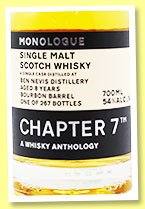 Ben Nevis 8 yo 2014/2022 (54%, Chapter 7, bourbon barrel, cask #543, 267 bottles) Ben Nevis 8 yo 2014/2022 (54%, Chapter 7, bourbon barrel, cask #543, 267 bottles)
