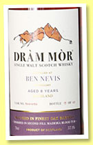 Ben Nevis 8 yo (57.1%, Dram Mor, 2nd-fill Madeira blood-tub, cask #1092, 2022) Ben Nevis 8 yo (57.1%, Dram Mor, 2nd-fill Madeira blood-tub, cask #1092, 2022)