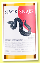 Black Snake 'VAT 6 2nd Venom' (59.3%, Blackadder, blended malt, PX finish, 436 bottles, 2016) Black Snake 'VAT 6 2nd Venom' (59.3%, Blackadder, blended malt, PX finish, 436 bottles, 2016)