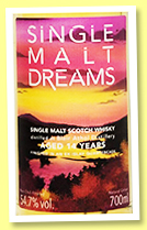Blair Athol 14 yo 2008/2022 'Ex-Islay Quarter Cask Finish' (54.7%, Single Malt Dreams, Norway, cask #303305A, 124 bottles) Blair Athol 14 yo 2008/2022 'Ex-Islay Quarter Cask Finish' (54.7%, Single Malt Dreams, Norway, cask #303305A, 124 bottles)
