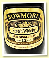 Bowmore 12 yo (43%, OB, litre for duty free, -/+1980) Bowmore 12 yo (43%, OB, litre for duty free, -/+1980)
