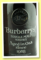 Burberrys 1968/1988 (43%, OB, single malt) Burberrys 1968/1988 (43%, OB, single malt)