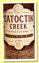 Catoctin Creek 'Roundstone Single Barrel Virginia Rye' (40%, OB, USA, +/-2022) Catoctin Creek 'Roundstone Single Barrel Virginia Rye' (40%, OB, USA, +/-2022)