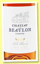 Château de Beaulon 7 yo 'VSOP' (40%, OB, Cognac, +/-2021) Château de Beaulon 7 yo 'VSOP' (40%, OB, Cognac, +/-2021)