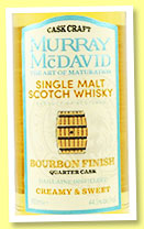 Dailuaine (44.5%, Murray McDavid, Craft Series, bourbon finish, Koval quarter cask, 2022) Dailuaine (44.5%, Murray McDavid, Craft Series, bourbon finish, Koval quarter cask, 2022)