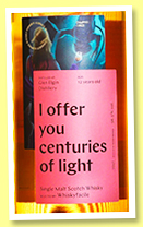 Glen Elgin 12 yo 2008/2020 'I offer you centuries of light' (56.5%, Whiskybroker for Whisky Facile, refill bourbon hogshead, cask #653, 180 bottles) Glen Elgin 12 yo 2008/2020 'I offer you centuries of light' (56.5%, Whiskybroker for Whisky Facile, refill bourbon hogshead, cask #653, 180 bottles)