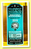 Glen Elgin 8 yo 2014/2022 (58.2%, Murray McDavid, first fill Koval bourbon finish, cask #2010500, 142 bottles) Glen Elgin 8 yo 2014/2022 (58.2%, Murray McDavid, first fill Koval bourbon finish, cask #2010500, 142 bottles)