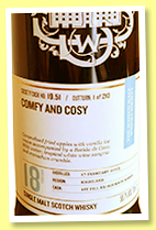 Glen Garioch 18 yo 2003/2021 (58.7, Scotch Malt Whisky Society, #19.51, 1st fill bourbon barrel, 'Comfy and Cosy', 210 bottles) Glen Garioch 18 yo 2003/2021 (58.7, Scotch Malt Whisky Society, #19.51, 1st fill bourbon barrel, 'Comfy and Cosy', 210 bottles)