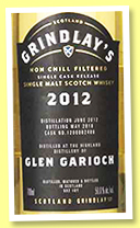 Glen Garioch 5 yo 2012/2018 (50%, Scotland Grindlay's Selection, cask #1200002406, 236 bottles) Glen Garioch 5 yo 2012/2018 (50%, Scotland Grindlay's Selection, cask #1200002406, 236 bottles)