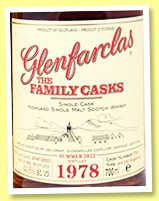 Glenfarclas 1978/2022 (44.6%, OB, Family Casks, fourth-fill hogshead, cask #755, 84 bottles) Glenfarclas 1978/2022 (44.6%, OB, Family Casks, fourth-fill hogshead, cask #755, 84 bottles)