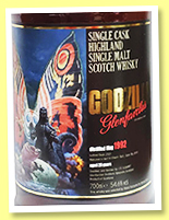 Glenfarclas 29 yo 1992/2021 'Godzilla' (54.6%, OB for Whisky Mews, Hideo Yamaoka, Japan, 1st fill sherry butt, cask #2910, 541 bottles) Glenfarclas 29 yo 1992/2021 'Godzilla' (54.6%, OB for Whisky Mews, Hideo Yamaoka, Japan, 1st fill sherry butt, cask #2910, 541 bottles)