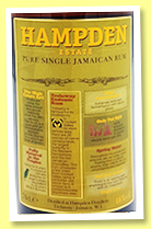 Hampden Estate 8 yo (46%, OB, Jamaica, +/-2023) Hampden Estate 8 yo (46%, OB, Jamaica, +/-2023)