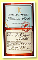 Jean-Luc Pasquet 'Le Cognac d'André L.68/72' (54.3%, OB, Fins Bois, 738 bottles) Jean-Luc Pasquet 'Le Cognac d'André L.68/72' (54.3%, OB, Fins Bois, 738 bottles)