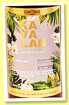 Kavalan 2015/2021 'Peated' (53.2%, OB, La Maison du Whisky, Conquête, cask #R150409099A, 164 bottles) Kavalan 2015/2021 'Peated' (53.2%, OB, La Maison du Whisky, Conquête, cask #R150409099A, 164 bottles)