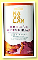 Kavalan 'Triple Sherry Cask' (40%, OB, 2021) Kavalan 'Triple Sherry Cask' (40%, OB, 2021)