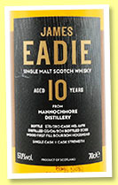 Mannochmore 10 yo 2011/2022 (57.1%, James Eadie, UK, 1st fill bourbon hogshead, cask #6698, 320 bottles) Mannochmore 10 yo 2011/2022 (57.1%, James Eadie, UK, 1st fill bourbon hogshead, cask #6698, 320 bottles)