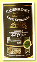Speyside-Glenlivet 27 yo 1991/2018 (48.8%, Cadenhead, Authentic Collection, bourbon hogshead, 318 bottles) Speyside-Glenlivet 27 yo 1991/2018 (48.8%, Cadenhead, Authentic Collection, bourbon hogshead, 318 bottles)
