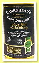 Speyside-Glenlivet 28 yo 1991/2019 (49.3%, Cadenhead, Authentic Collection, hogshead, 294 bottles) Speyside-Glenlivet 28 yo 1991/2019 (49.3%, Cadenhead, Authentic Collection, hogshead, 294 bottles)