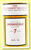 Annandale 7 yo 2015/2023 (50%, The Independent Selection, butt) Annandale 7 yo 2015/2023 (50%, The Independent Selection, butt)
