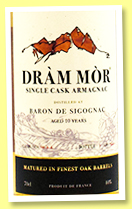 Baron de Sigognac 10 yo (40%, Dram Mor, armagnac, cask #12.2.2, 360 bottles, 2023) Baron de Sigognac 10 yo (40%, Dram Mor, armagnac, cask #12.2.2, 360 bottles, 2023)