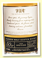 Blended Malt 50 year old 1971/2022 (49.5%, The Whisky Exchange, refill sherry butt, 303 bottles) Blended Malt 50 year old 1971/2022 (49.5%, The Whisky Exchange, refill sherry butt, 303 bottles)