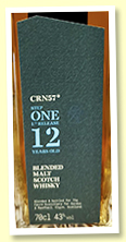 CRN57 12 Year Old Blended Malt (43%, Gordon & MacPhail for The Cairn, 2023) CRN57 12 Year Old Blended Malt (43%, Gordon & MacPhail for The Cairn, 2023)