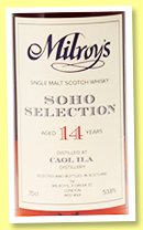 Caol Ila 14 yo 2008/2023 (53.8%, Milroy's, Soho Selection, 1st fill palo cortado octave, cask #314557E) Caol Ila 14 yo 2008/2023 (53.8%, Milroy's, Soho Selection, 1st fill palo cortado octave, cask #314557E)