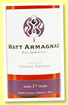 Château (de) Laubade 17 yo 2006/2023 (54.8%, Watt Armagnac, Bas-armagnac) Château (de) Laubade 17 yo 2006/2023 (54.8%, Watt Armagnac, Bas-armagnac)