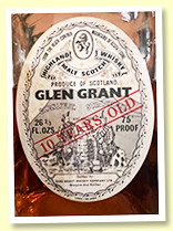 Glen Grant 10 yo (75 proof, OB for 'Navy Army and Airforce Institutes, short screw cap, early 1970s) Glen Grant 10 yo (75 proof, OB for 'Navy Army and Airforce Institutes, short screw cap, early 1970s)