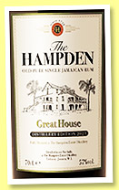 Hampden 'Great House Distillery Edition 2023' (57%, OB, Jamaica) Hampden 'Great House Distillery Edition 2023' (57%, OB, Jamaica)