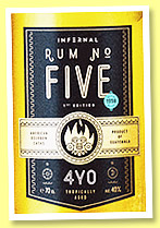 Infernal Rum No. Five (40%, OB, Guatemala, +/-2023) Infernal Rum No. Five (40%, OB, Guatemala, +/-2023)