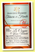 Jean-Luc Pasquet 'Le Cognac de Jean-Michel L.95' (53.5%, OB, Trésors de Famille, Grande Champagne, 395 bottles, 2023) Jean-Luc Pasquet 'Le Cognac de Jean-Michel L.95' (53.5%, OB, Trésors de Famille, Grande Champagne, 395 bottles, 2023)