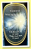 Long Pond 17 yo 2006/2023 (68.1%, Tamosi, Jamaica, Wiwakalaymay) Long Pond 17 yo 2006/2023 (68.1%, Tamosi, Jamaica, Wiwakalaymay)