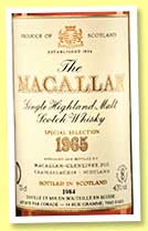 Macallan 18 yo 1965/1984 (43%, OB, Corade Import France) Macallan 18 yo 1965/1984 (43%, OB, Corade Import France)
