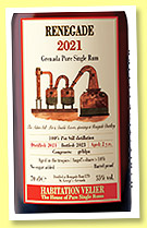 Renegade 2 yo 2021/2023 (55%, Habitation Velier, Grenada, 3,000 bottles) Renegade 2 yo 2021/2023 (55%, Habitation Velier, Grenada, 3,000 bottles)