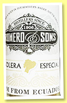 Romero & Sons 'Solera Especial' (48%, OB, Ecuador, +/-2023) Romero & Sons 'Solera Especial' (48%, OB, Ecuador, +/-2023)