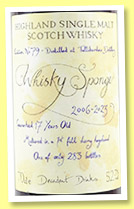 Tullibardine 17 yo 2006/2023 (52.7%, WhiskySponge, 1st fill sherry hogshead, 283 bottles) Tullibardine 17 yo 2006/2023 (52.7%, WhiskySponge, 1st fill sherry hogshead, 283 bottles)