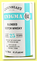 Enigma 25 yo (41.4%, Cadenhead, blended Scotch, refill sherry butts, 2023) Enigma 25 yo (41.4%, Cadenhead, blended Scotch, refill sherry butts, 2023)
