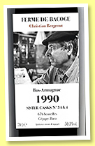 Ferme de Bacoge 33 yo 1990/2023 (50.3%, ROW Spirits, Bas-armagnac, sister casks #54 & 4, 676 bottles) Ferme de Bacoge 33 yo 1990/2023 (50.3%, ROW Spirits, Bas-armagnac, sister casks #54 & 4, 676 bottles)