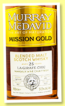 La Girafe Chic 25 yo 1997/2023 (51.5%, Murray McDavid, Mission Gold, Margaux wine cask finish, 459 bottles) La Girafe Chic 25 yo 1997/2023 (51.5%, Murray McDavid, Mission Gold, Margaux wine cask finish, 459 bottles)
