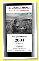 Ladevèze 19 yo 2004/2023 (54%, ROW Spirits, Ténarèze, cask #31, 57 bottles) Ladevèze 19 yo 2004/2023 (54%, ROW Spirits, Ténarèze, cask #31, 57 bottles)