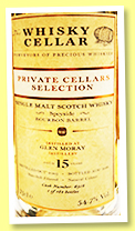 Glen Moray 15 yo 2005/2021 (54.7%, The Whisky Cellar, Private Cellars Selection, bourbon barrel, cask #6918, 182 bottles) Glen Moray 15 yo 2005/2021 (54.7%, The Whisky Cellar, Private Cellars Selection, bourbon barrel, cask #6918, 182 bottles)