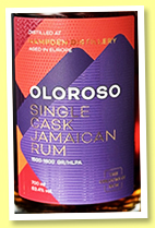 Hampden ‘Oloroso 2023’ (63.4%, The Colours of Rum, Jamaica, cask #18, 1500-1600 gr/HLPA, 323 bottles, 2024) Hampden ‘Oloroso 2023’ (63.4%, The Colours of Rum, Jamaica, cask #18, 1500-1600 gr/HLPA, 323 bottles, 2024)