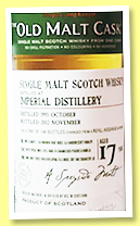 Imperial 17 yo 1995/2012 (50%, Douglas Laing, Old Malt cask, refill hogshead, cask ref #8474, 148 bottles) Imperial 17 yo 1995/2012 (50%, Douglas Laing, Old Malt cask, refill hogshead, cask ref #8474, 148 bottles)