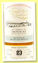Imperial 23 yo 1996/2019 (48.3%, The Single Malts of Scotland, Belgium exclusive, bourbon barrel, cask #18, 129 bottles) Imperial 23 yo 1996/2019 (48.3%, The Single Malts of Scotland, Belgium exclusive, bourbon barrel, cask #18, 129 bottles)